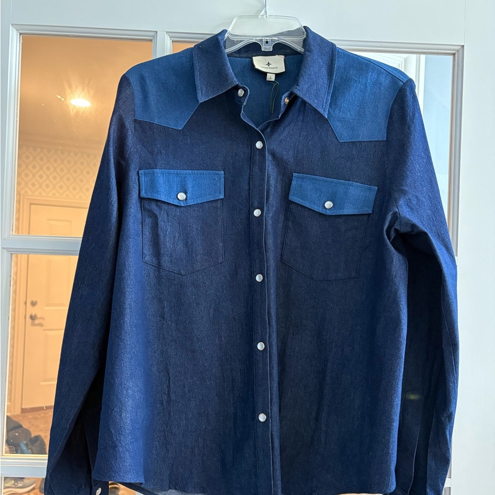 Tuckernuck Blue Button Down Shirt NWT